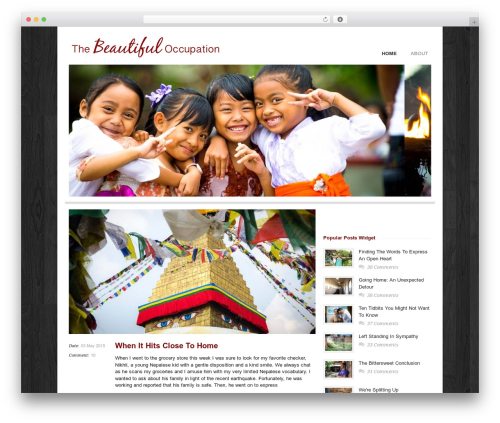 WordPress theme Goodspace - thebeautifuloccupation.com
