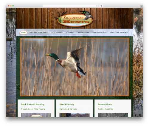 WordPress theme TheCanvas - tallahatchiehunts.com