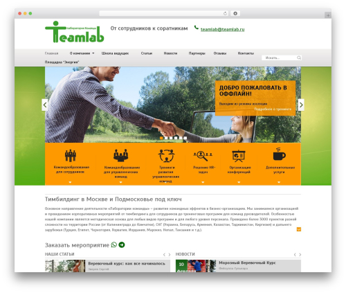 WordPress website theme Teamlab - teamlab.ru