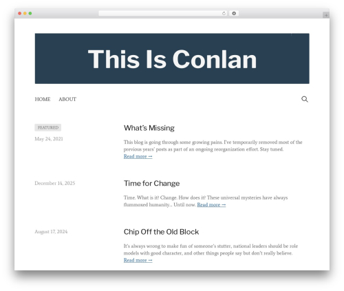 Write Pro premium WordPress theme - thisisconlan.com