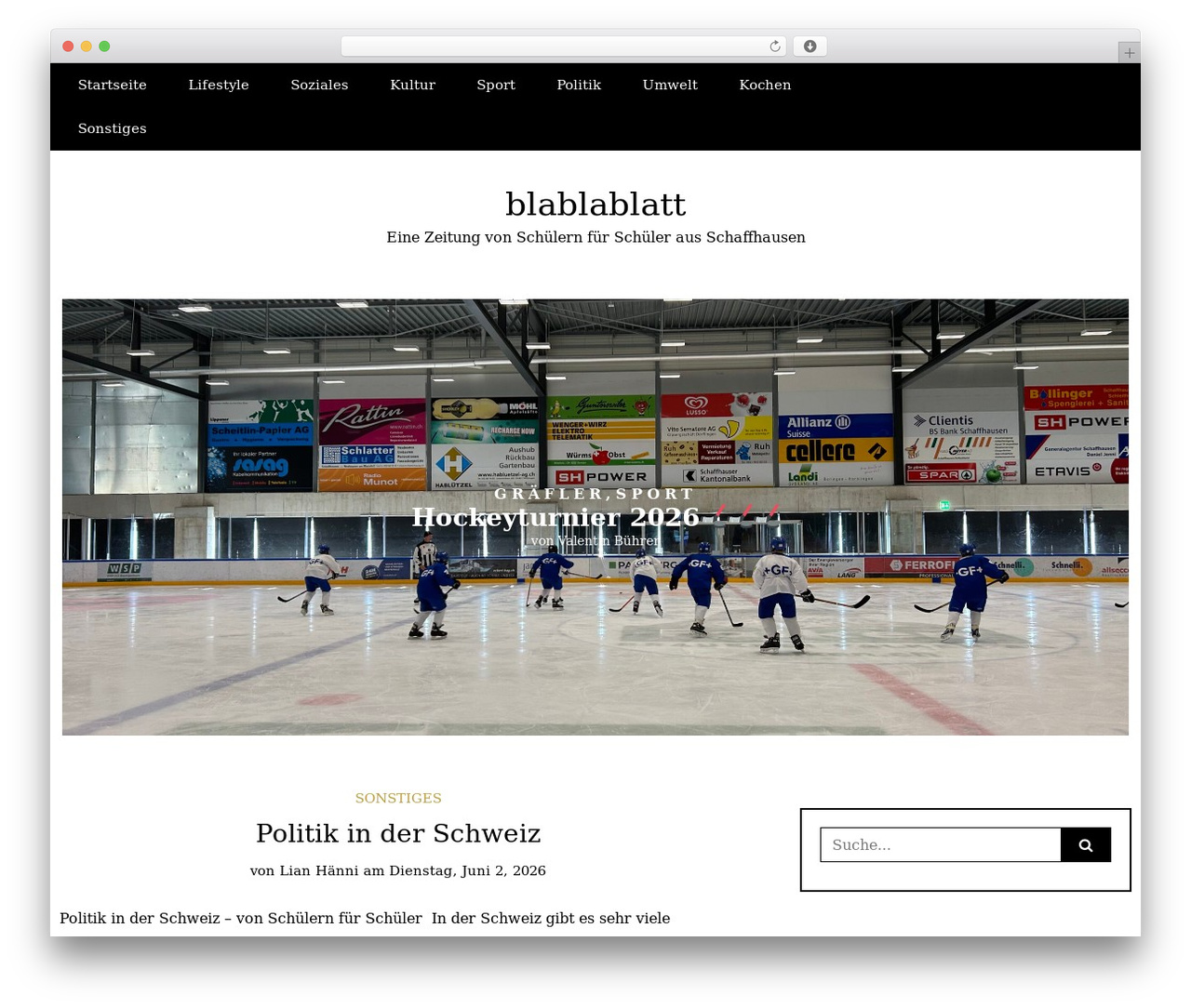 Writee best WordPress theme - blablablatt.ch