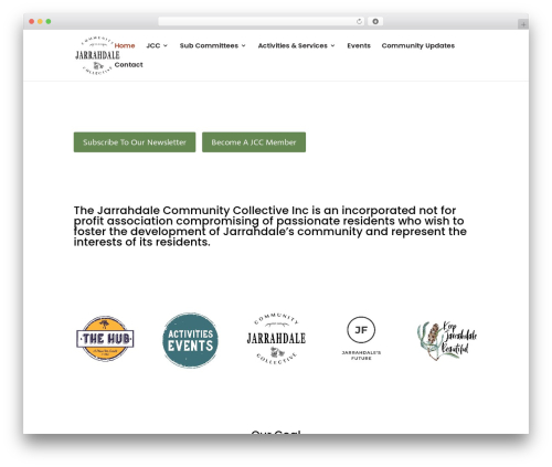 Divi WordPress theme - www.jarrahdalecc.org