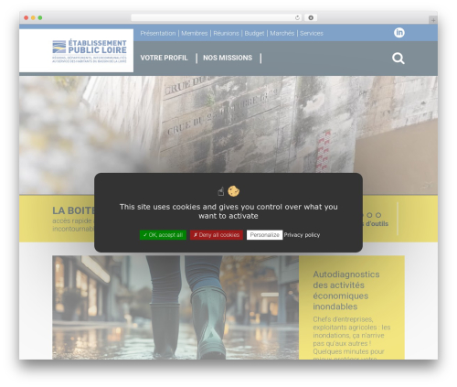 EPL WordPress theme - eptb-loire.fr