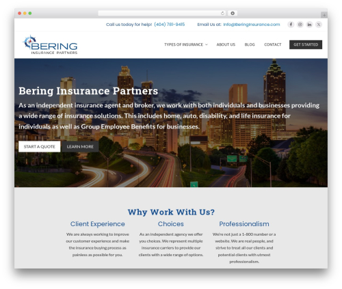 Genesis premium WordPress theme - beringinsurance.com