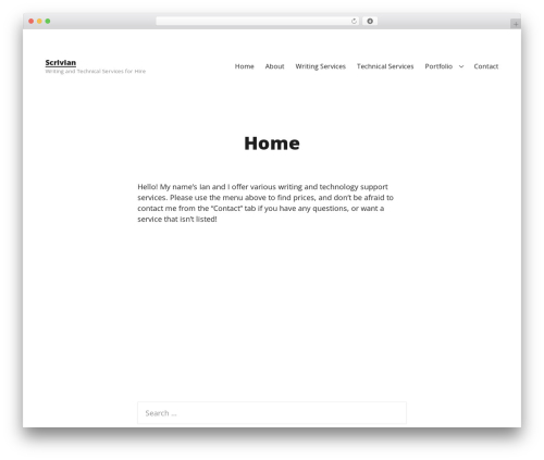 Integer theme WordPress - scrivian.com