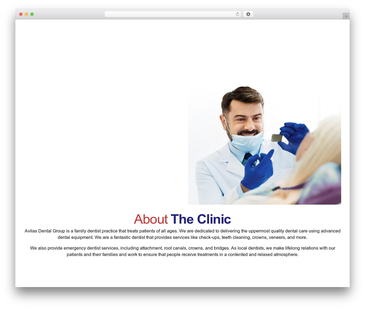 Twenty Ten WordPress theme - avilasdentalgroup.com