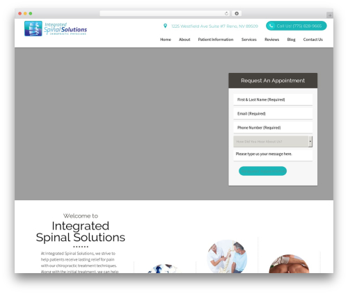WordPress website theme DoctorGenius Framework - renospinecare.com