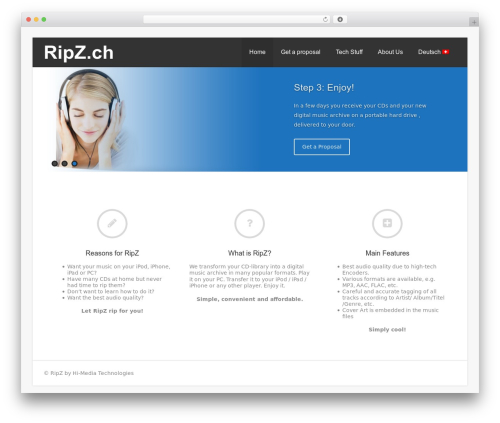Asteria Lite WP theme - ripz.ch