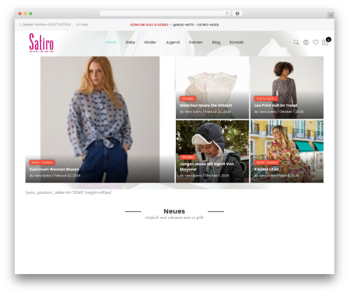 Claue best WordPress theme - satiro-mode.de
