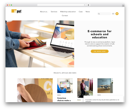 Input WordPress page theme - inputinterior.com
