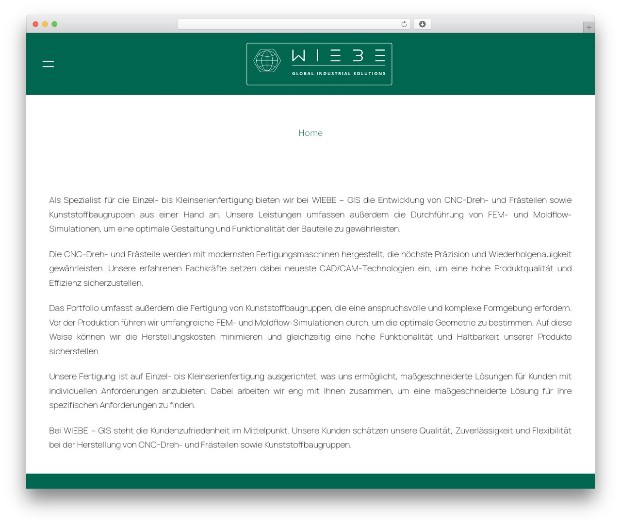 Ambitio WordPress theme - wiebe-gis.com