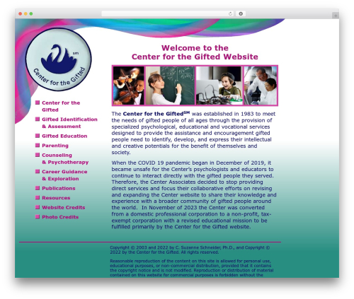Bootstrap Basic4 free website theme - centerforthegifted.org