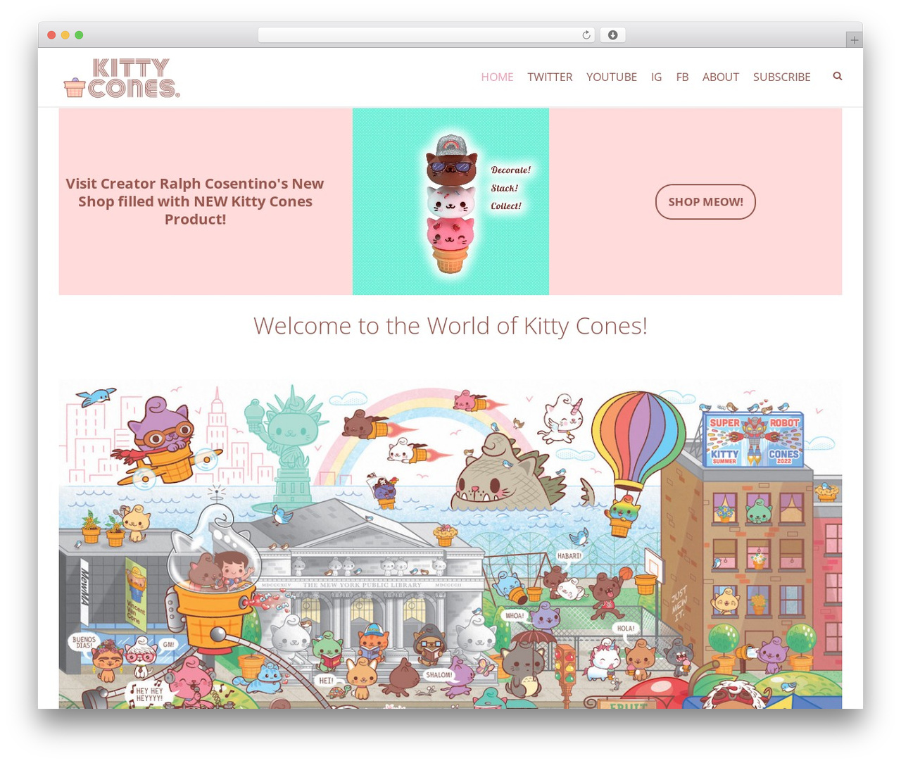 Create WordPress theme design - kittycones.com