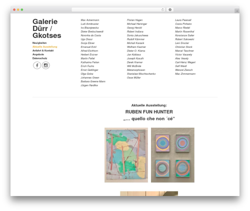 Duerr premium WordPress theme - galerie-ch-duerr.de