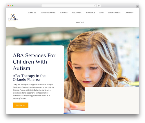 Edubin WordPress theme - infinitybehavior.com
