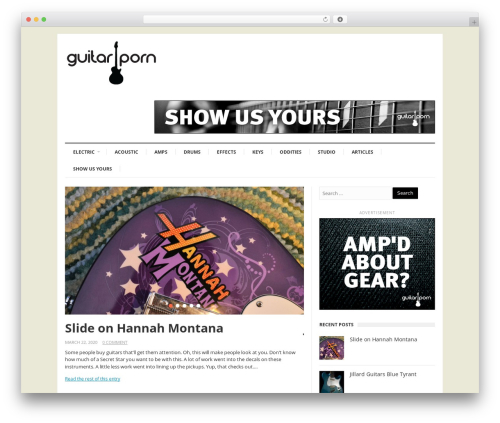 Guitar porn com SuperNews premium WordPress theme by acmethemes 