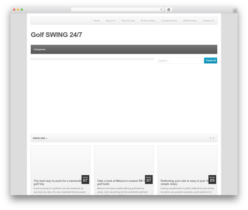 Table WordPress theme - golfswing247.com