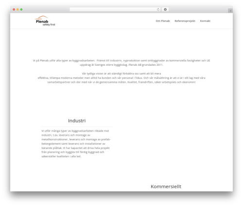 Theme WordPress Divi - plenab.se