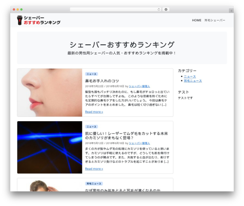 Theme WordPress BootScore - shaver-ranking.com