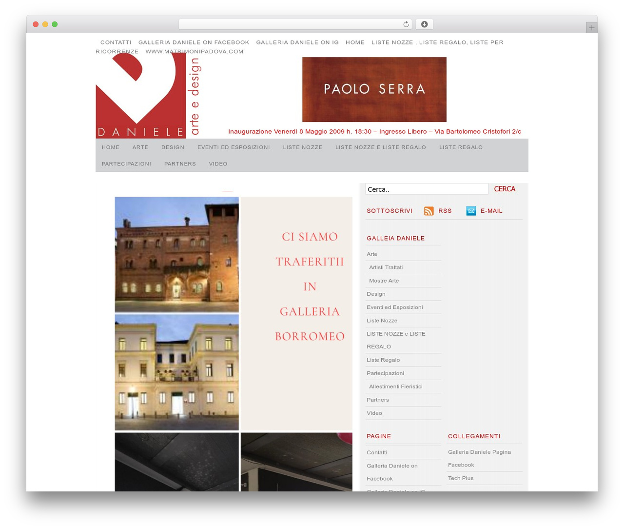 Versatility lite WordPress theme - galleriadaniele.it