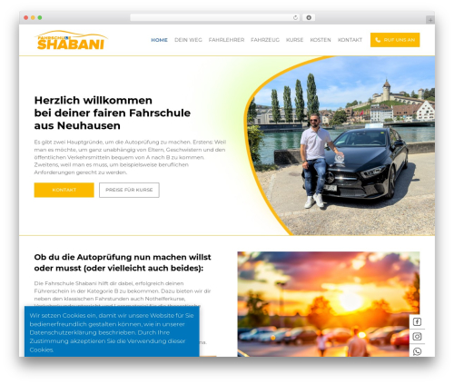 Ninja gdpr WordPress plugin - fahrschule-shabani.ch