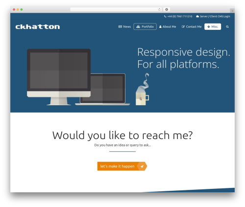 WordPress theme Angle - ckhatton.com