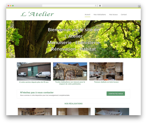 WordPress theme Extensio Responsive - lateliermenuiserie.com
