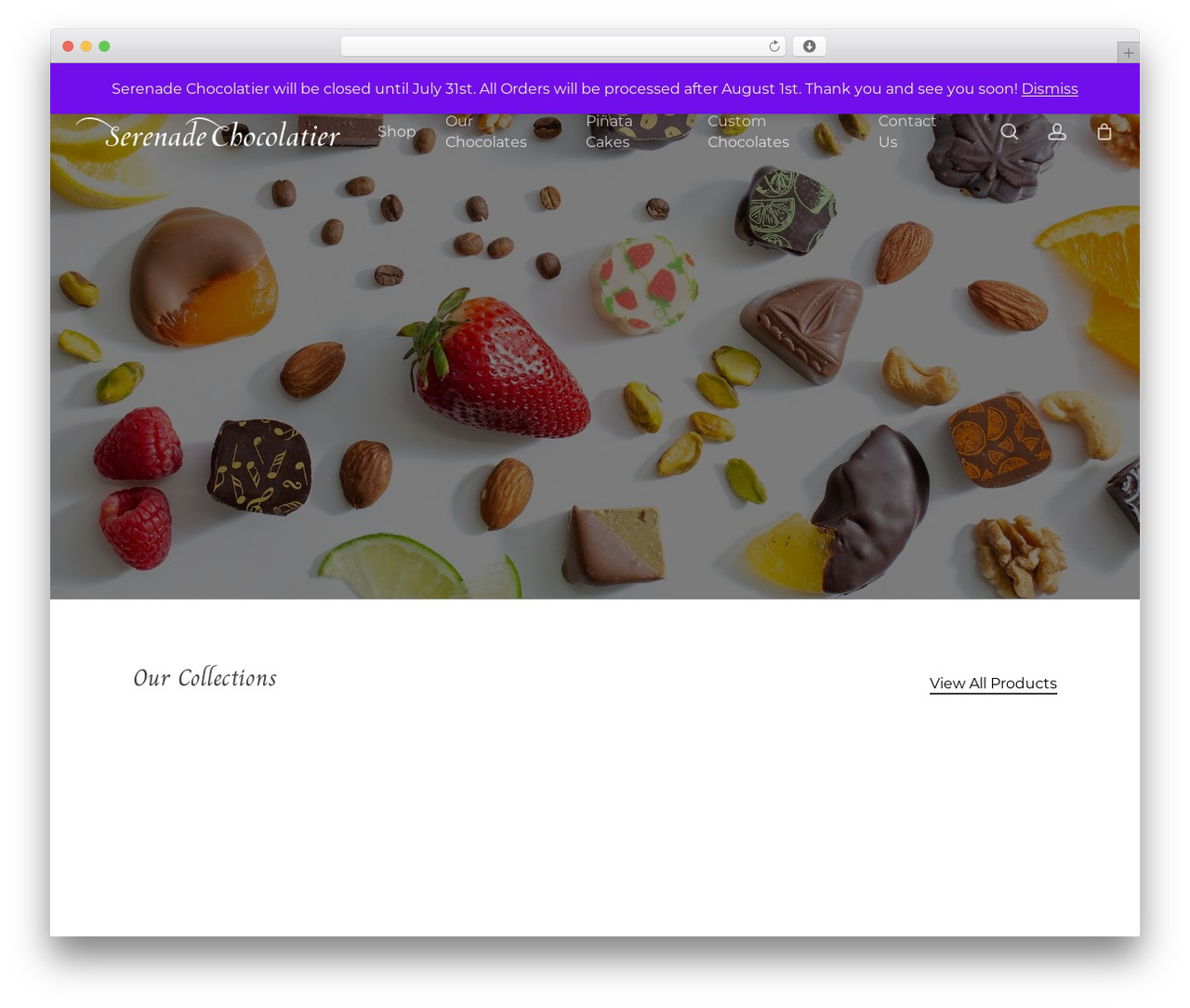 WordPress theme Salient - serenadechocolatier.com