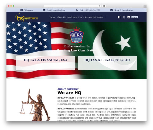 Uicore elements WordPress plugin - hq.legal
