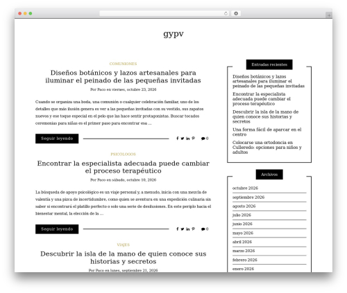 Writee best WordPress theme - gypv.es