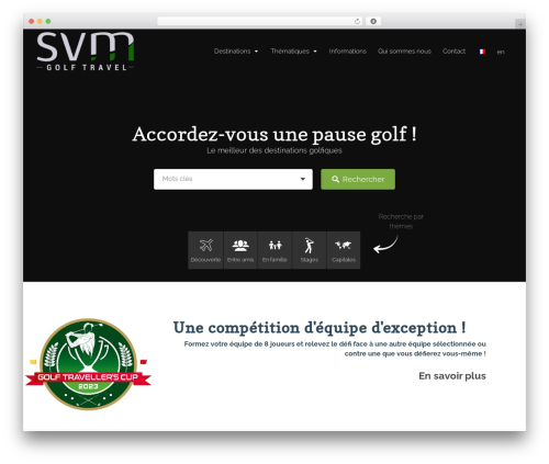 Best WordPress theme Listable - svmgolftravel.com