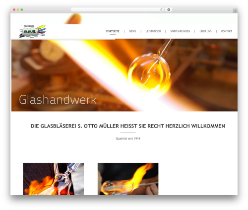 Creative WordPress theme - glas-som.de