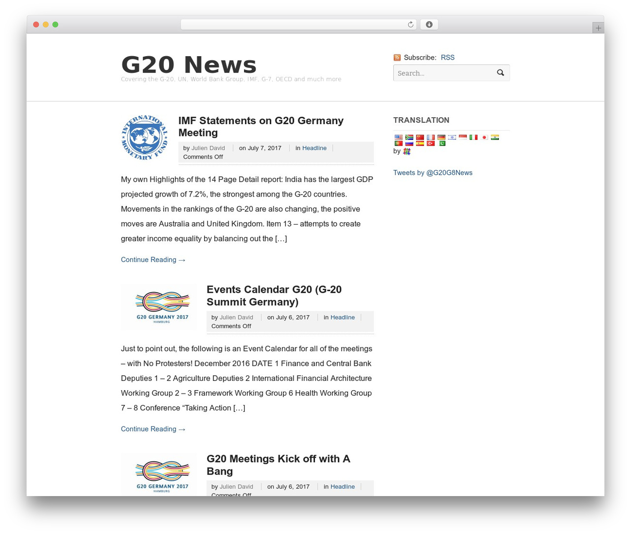 Currents WordPress theme - g20news.com Currents WordPress theme - g20news.com