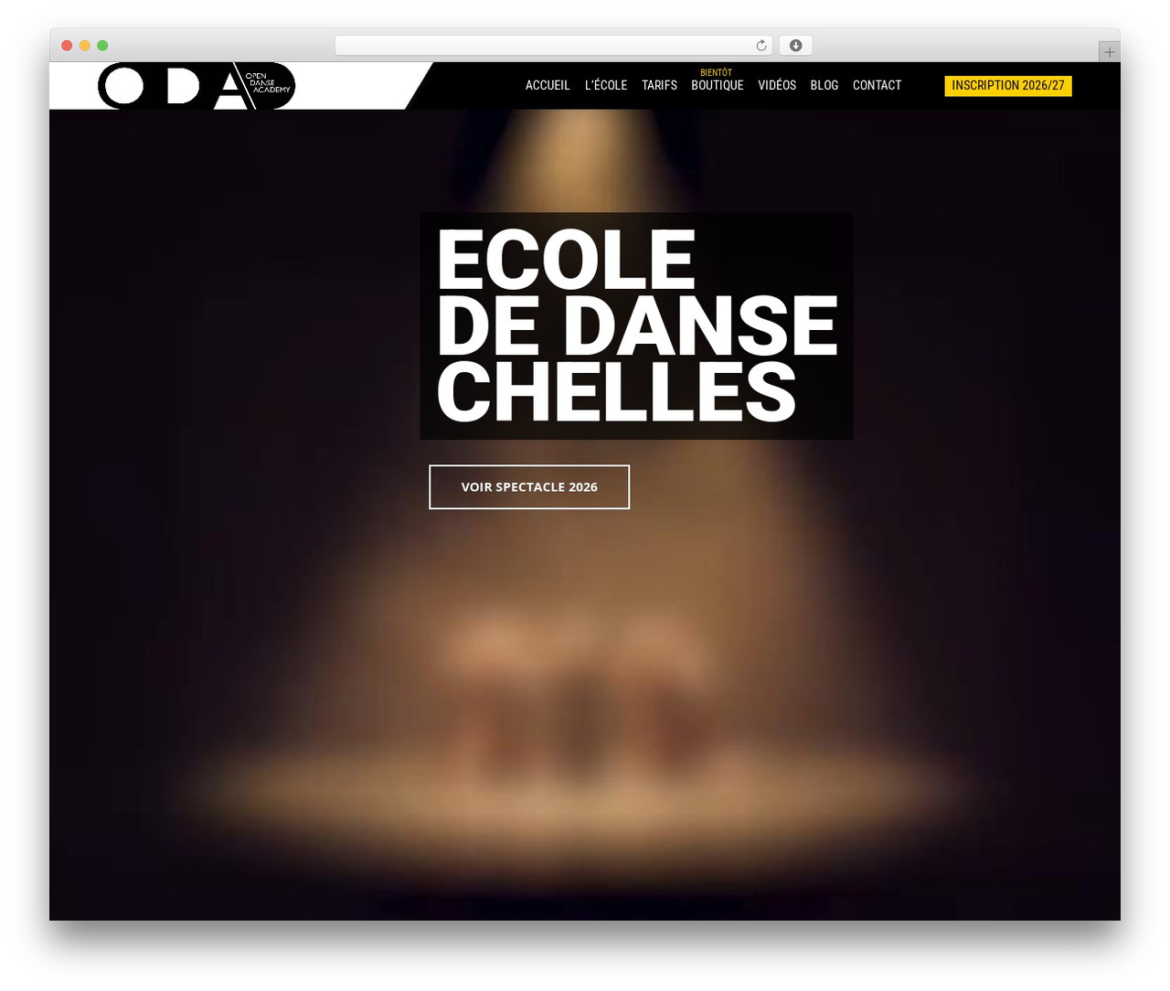 Dance theme WordPress - opendanse.fr