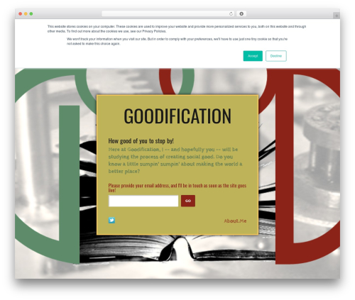 Launch Effect theme WordPress - goodification.org Launch Effect theme WordPress - goodification.org