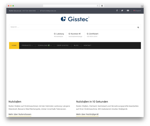 WordPress template Production Pro - gisstec.de