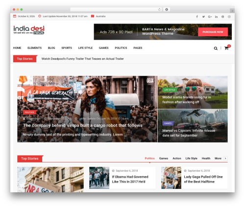 Barta core WordPress plugin - indiadesinews.com