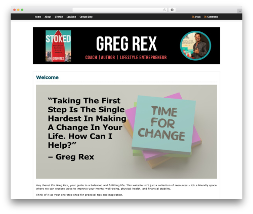 WP-Clear WordPress theme - gregrex.com