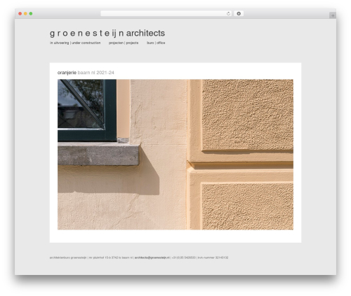 Architect theme WordPress - groenesteijn.nl Architect theme WordPress - groenesteijn.nl