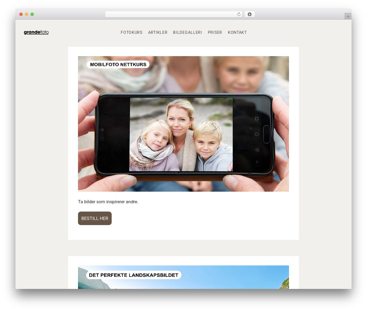 Aurel WordPress theme - grandefoto.no