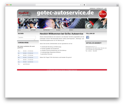 Bounce WordPress website theme - gotec-autoservice.de