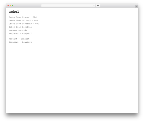 Cleanfrog WordPress theme - gokul.hr