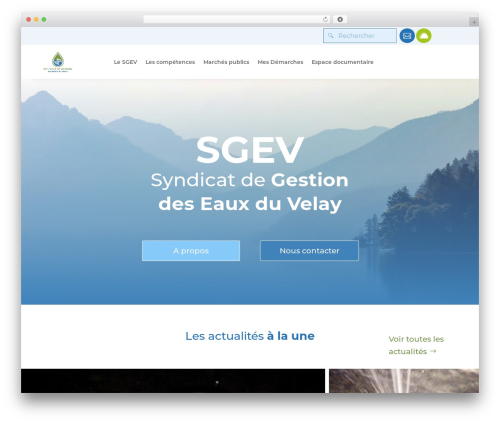 Divi WordPress theme - sgev.fr