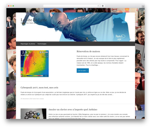 Expound theme WordPress - geekncomics.com