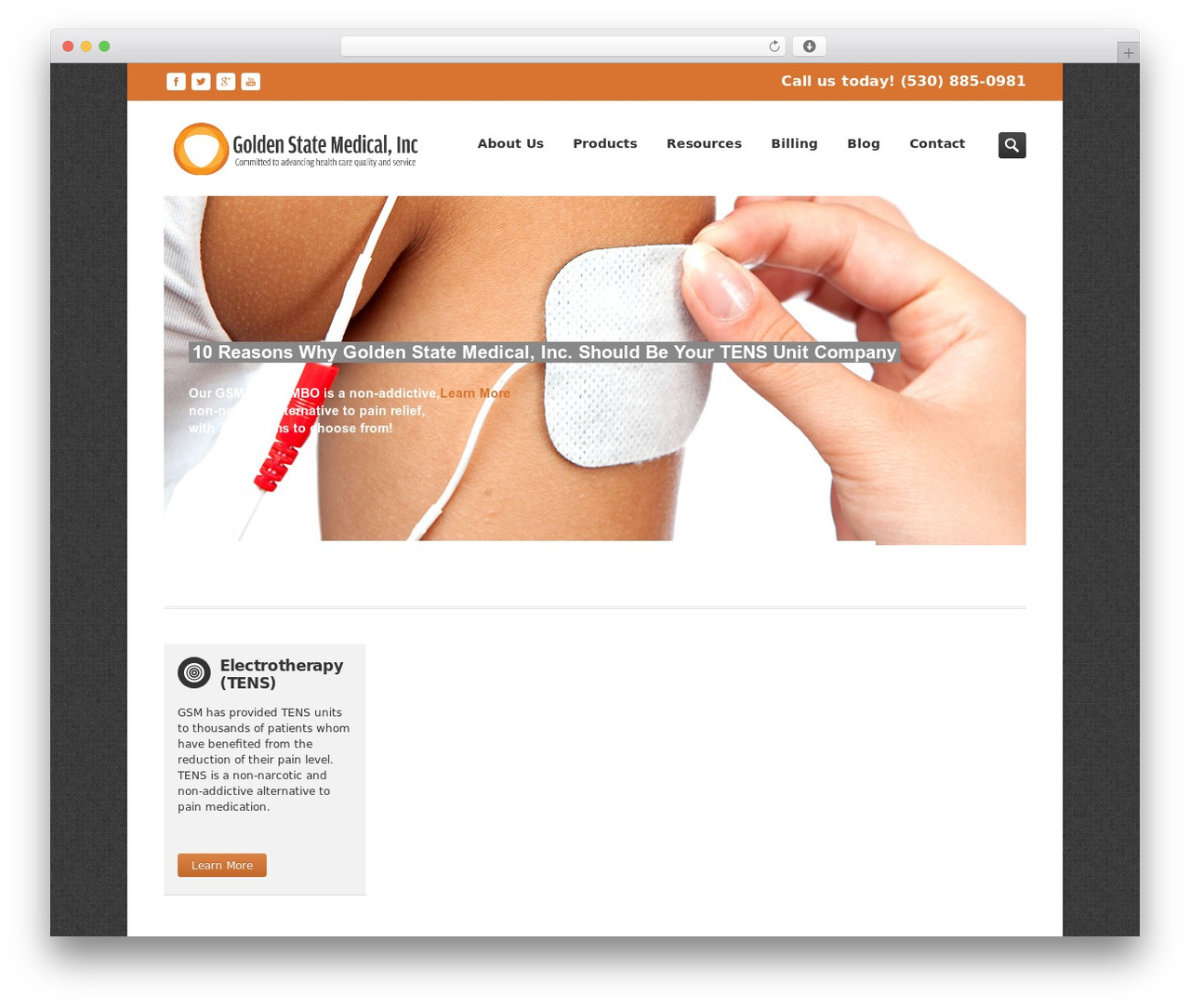 Inceptio premium WordPress theme - goldenstatemedical.net