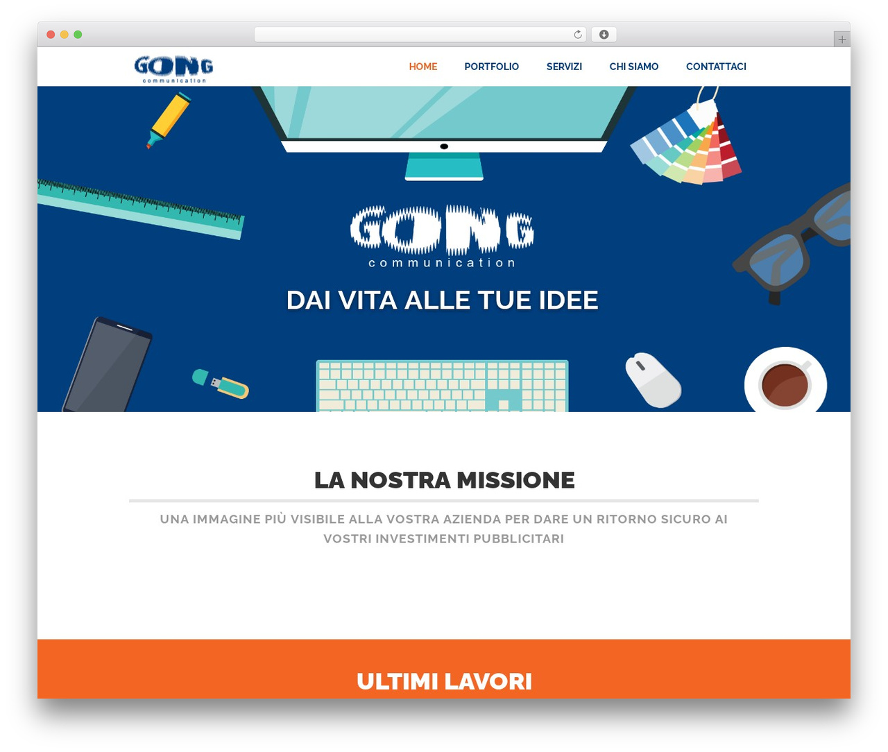 Prototype WordPress theme - gongcommunication.it Prototype WordPress theme - gongcommunication.it