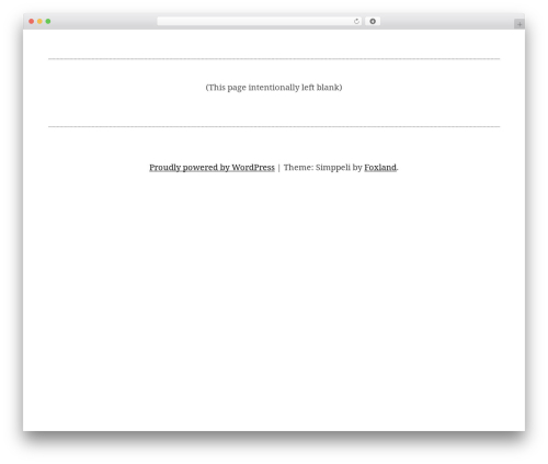 Simppeli theme WordPress - granoblasticman.com