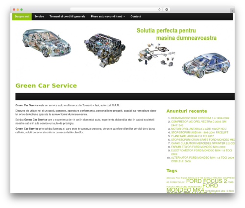 StrapVert top WordPress theme - greencarservice.ro