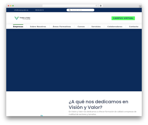Theme WordPress The7 - visionyvalor.es