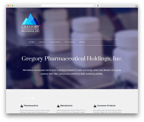 Theme WordPress Finale - gregorypharmaceuticalholdings.com